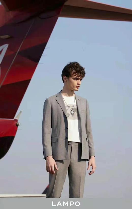 【4F】蓝豹正装灰色素面西服 商品图3