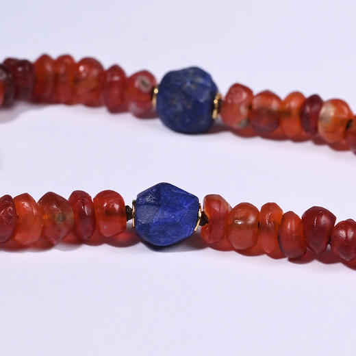 西亚高古八棱白水晶+红玛瑙项链 商品图3