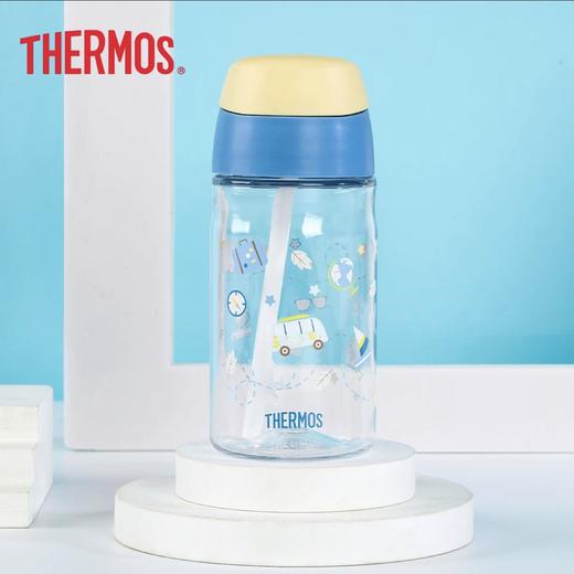 膳魔师tritan吸管杯（带杯套黄）400ml 商品图0