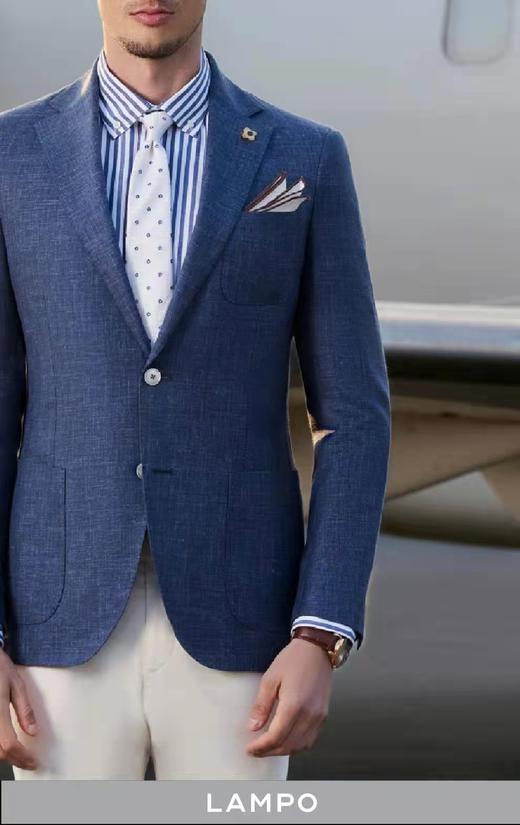 【4F】蓝豹新品商务休闲蓝色单西外套 商品图1