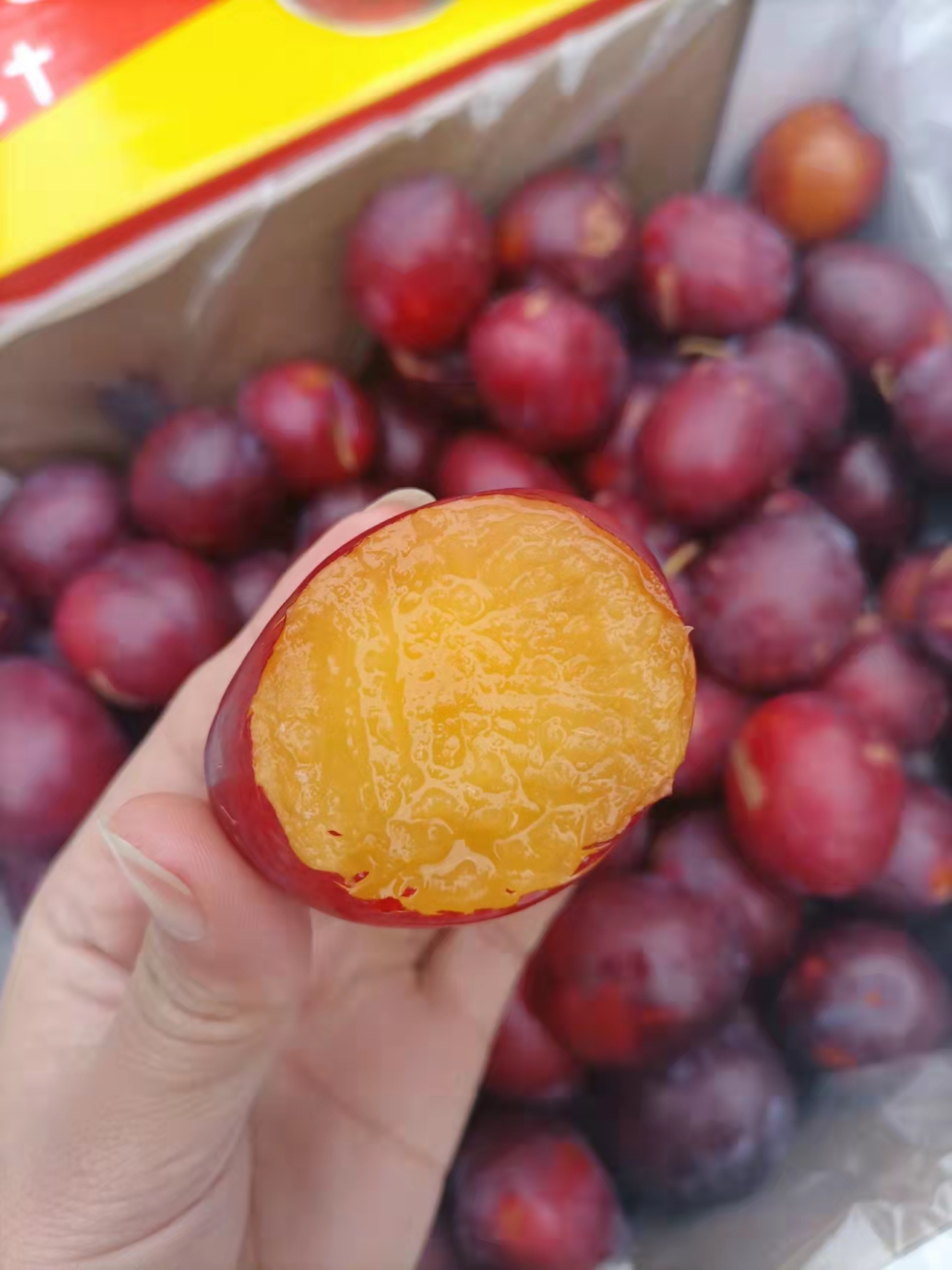 【全国包邮,边远地区不发货】澳洲鸡心李,表皮红润如高贵红玛瑙宝石