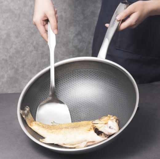 HAPPYCALL欢乐锅原装不锈钢蜂窝锅健康不粘锅 无油烟炒锅炒菜锅不挑炉灶 3500-8615 商品图1