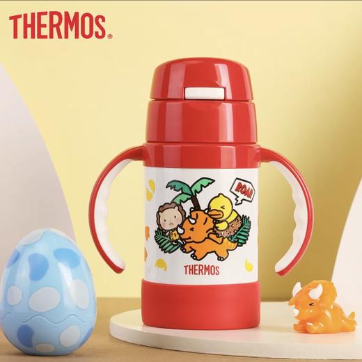 膳魔师恐龙主题不锈钢双耳保温杯（红）280ml 商品图0