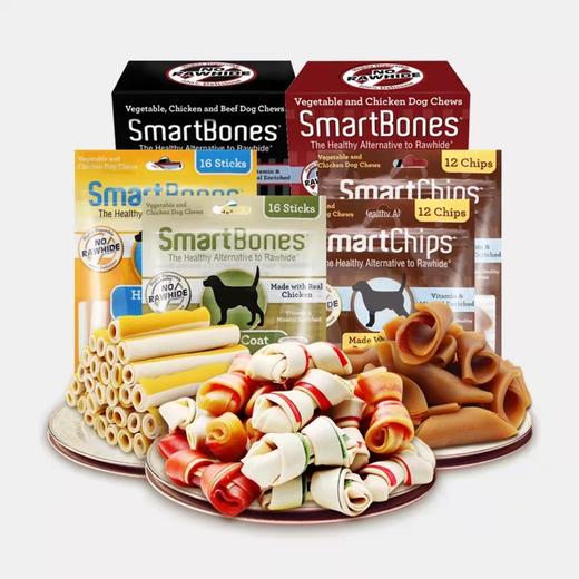 smartbones美国进口 Smartbones 小型犬 中型犬 大型犬 咬胶零食 洁齿骨头 超级耐咬 商品图0