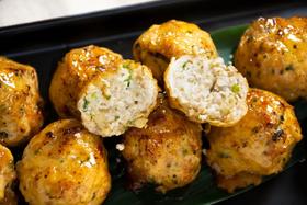 味噌照烧山药鸡肉丸