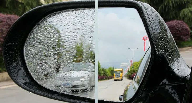 雨天行车神器丨挡风玻璃不沾雨，一喷一擦，视野远100米