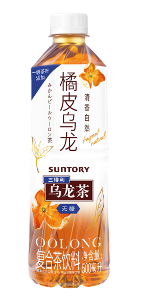 三得利乌龙茶橘皮乌龙无糖500ml