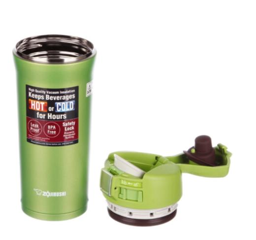 象印 ZO JIRUSHI 480ml不锈钢真空保温保冷汽车杯车载保温瓶咖啡杯水杯子SM-YAF48-GA 浅绿色 商品图3