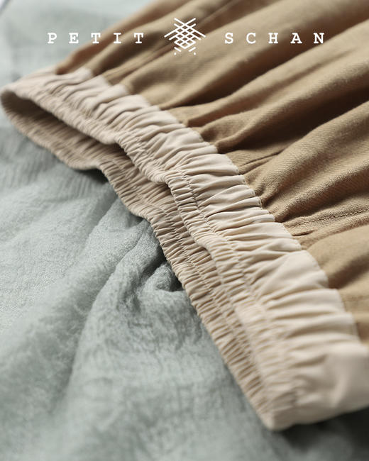 PETIT SCHAN小闪 CLO#079 爱丽丝的大裤裤 Alice’s pants 纯天然亚麻斜纹布法式田园风阔腿裤/裙裤 商品图9