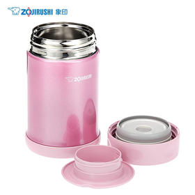 象印 SW-EAE35 不锈钢真空焖烧杯 350ML 亮粉色PS