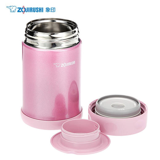 象印 SW-EAE35 不锈钢真空焖烧杯 350ML 亮粉色PS 商品图0