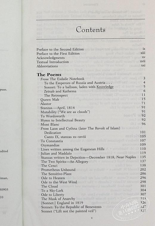 【中商原版】Norton Critical Editions Shelley’s Poetry and Prose 英文原版 雪萊的诗歌 戏剧和散文 诺顿文学解读系列 Percy Bysshe 商品图4