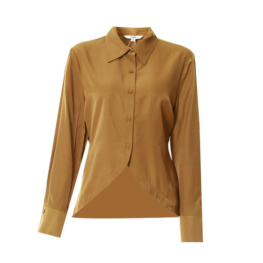 VIMAGE纬漫纪春季新款设计感显瘦收腰短款衬衫上衣女V1709309 商品图5