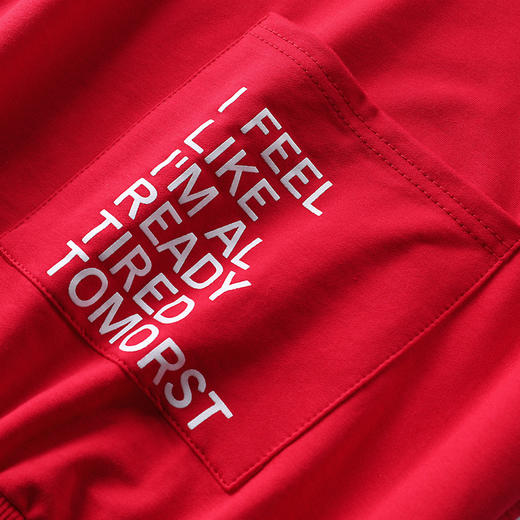 字母印花套头女士卫衣新款韩版红色连帽休闲上衣   GYM-D3000 商品图3