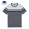 GOOD LUCK/德鲨弹力轻薄干爽舒适条纹圆领短袖T恤LY13526 商品缩略图2