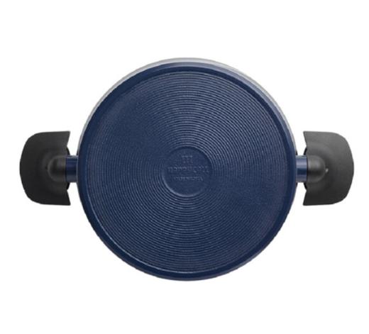 HAPPYCALLIH真空锅压力锅微压锅不粘汤锅24cm 蓝色20cm玻璃盖 3003-0083 商品图1