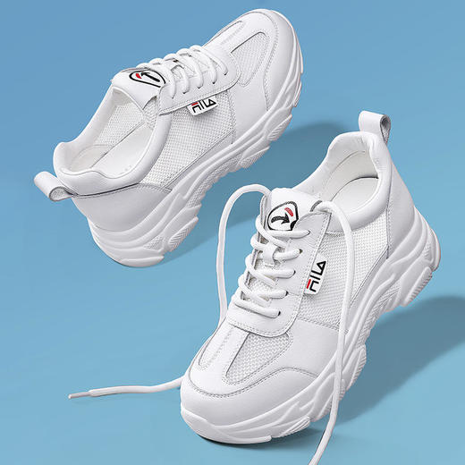 SLW-58316 2022新款夏季网面厚底小白鞋鞋子 商品图4