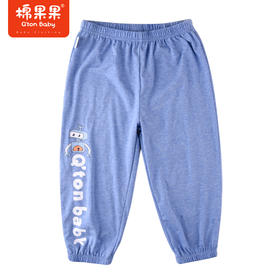 棉果果夏季男童纯棉针织九分裤运动休闲M212200222340