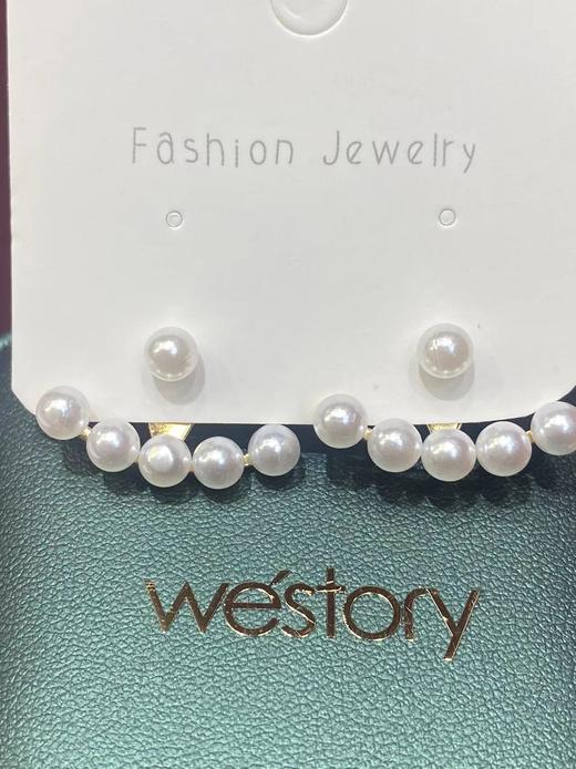 westory2022年新款珍珠耳环小众气质简约耳环 商品图2