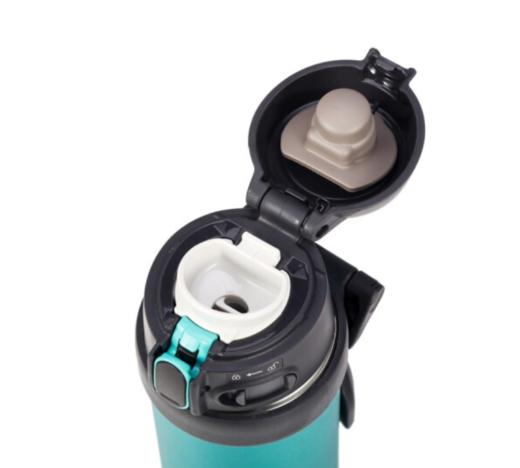 象印保温杯304不锈钢真空保温保冷户外运动旅行杯手提保温杯SM-QAF48- GK蓝绿色 480ml 商品图3