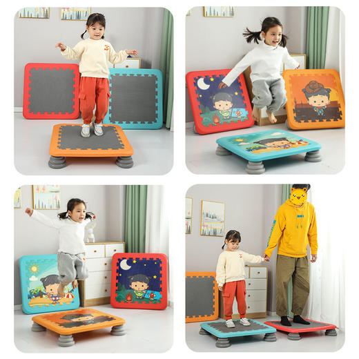 【不用去游乐园 在家也能玩】儿童新式加厚蹦床 运动折叠蹦蹦床 在跳跃中成长 蹦蹦跳跳助力长高 商品图2