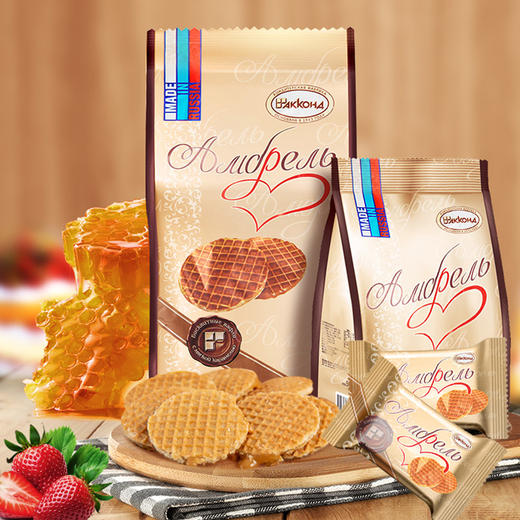 「500g*2袋装」蜂蜜夹心拉丝饼干零食独立包装1000克 商品图0