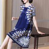 【XSL】洋气减龄妈妈装连衣裙女夏季2022年新款复古印花气质大码女装裙子 商品缩略图2