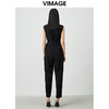 VIMAGE纬漫纪夏季假两件拼接宽松连体裤连衣裤休闲裤女裤V1507109 商品缩略图4