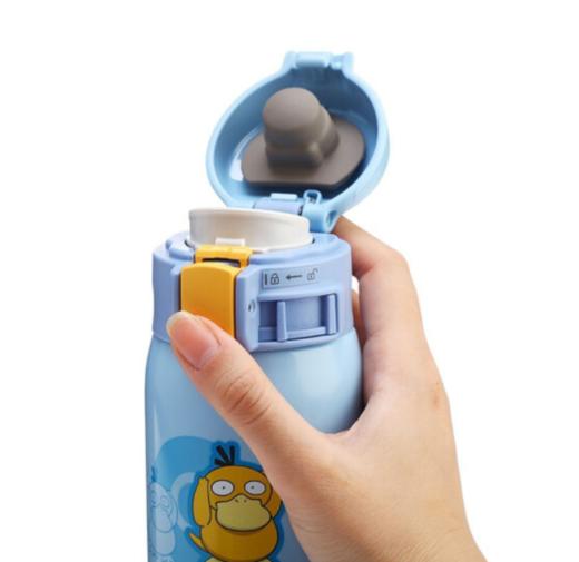 象印保温杯女304不锈钢真空保温保冷进口杯弹盖小清新可爱水杯子儿童保温杯SP24EPK宝可梦 EA可达鸭 商品图5