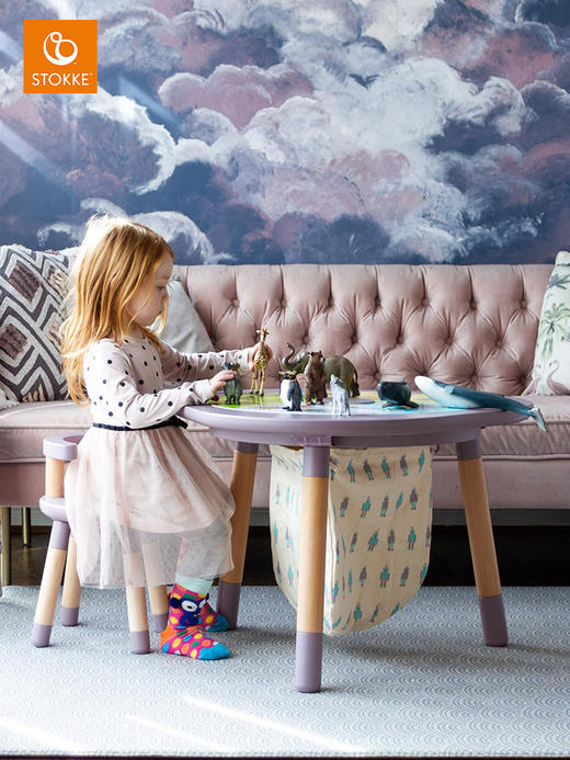 【STOKKE】MuTable 游戏桌+小靠背椅可升降可调节学习桌玩具桌 商品图4