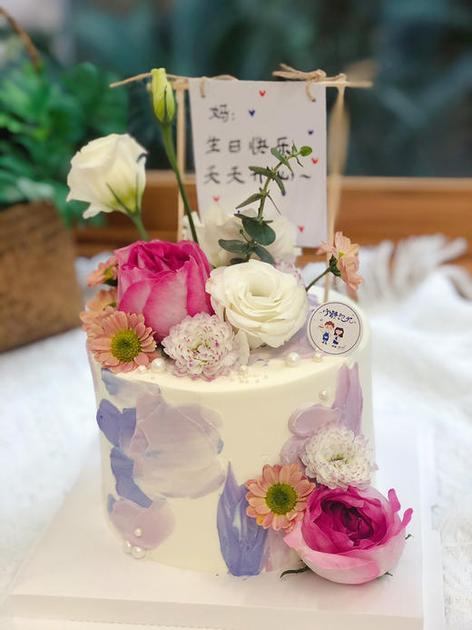 鲜花奶油蛋糕 下单前请仔细阅读商品详情 商品图0