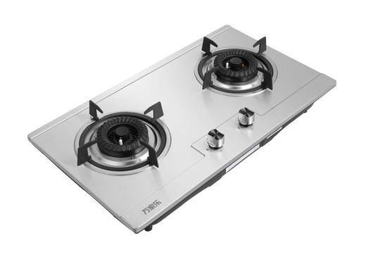 万家乐天然气不锈钢面板家用嵌入式双眼燃气灶JZT-J3C 商品图2