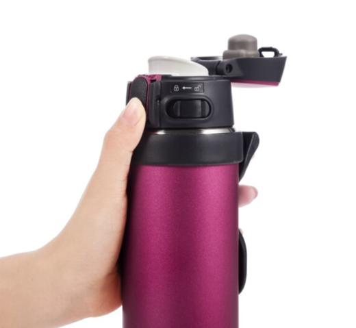 象印保温杯304不锈钢真空保温保冷户外运动旅行杯手提保温杯SM-QAF48- RK芙蓉红 480ml 商品图2