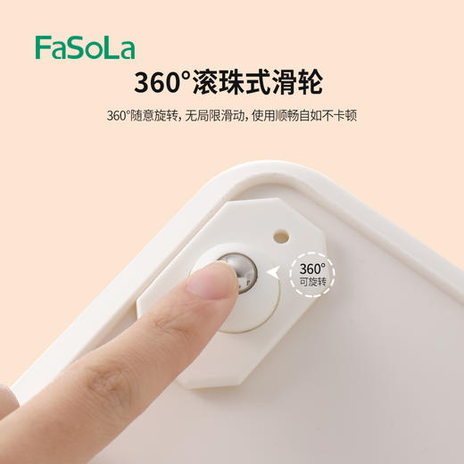 FaSoLa万向轮轮子静音滑轮滚珠式可粘贴脚轮搬家具移动底座小车轮 商品图4