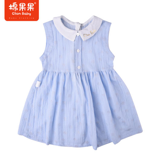 棉果果夏季女童纯棉印花无袖连衣裙M222701222299 商品图1