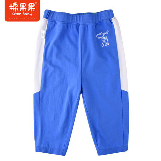 棉果果夏季男童纯棉针织七分裤运动休闲M212201222337 商品图0