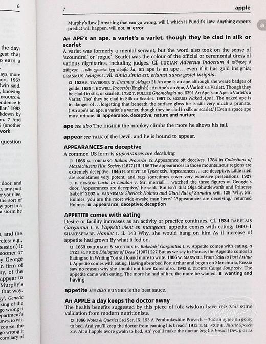 【中商原版】牛津词典：谚语（牛津谚语词典） 英文原版 Oxford Dictionary of Proverbs 商品图7