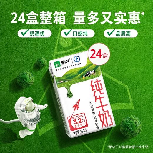 蒙牛纯牛奶250ml 商品图1