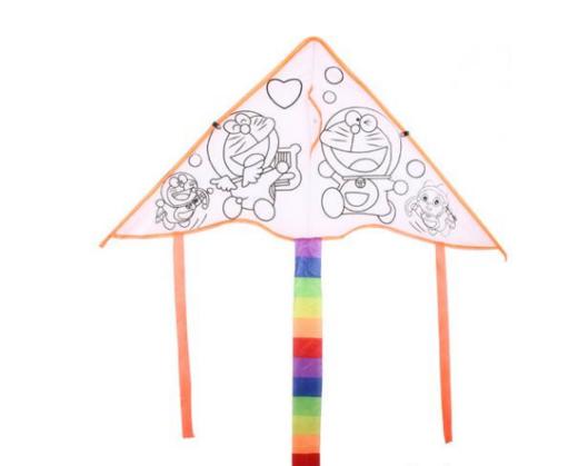 【风筝的diy】半成品手工制作儿童自制空白色手绘画材料包涂色 商品图1