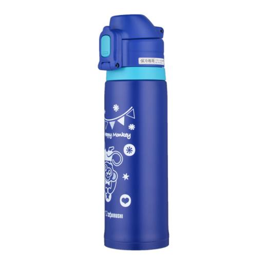 象印儿童吸管杯 不锈钢大容量保温杯 SD-CAE50 AA 蓝色小猴 520ml 商品图3