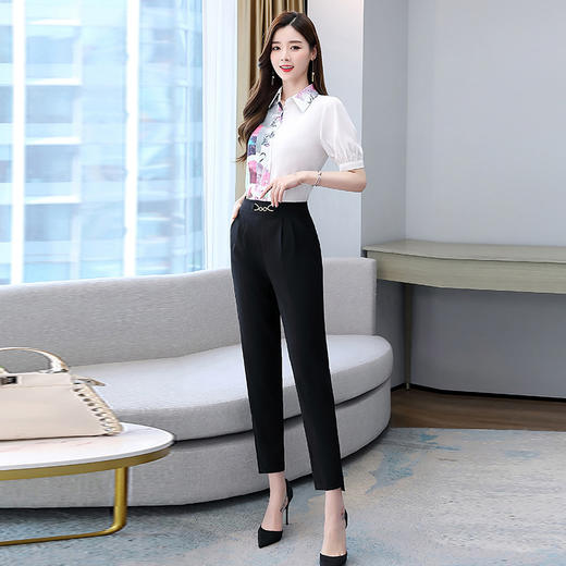 宽松显瘦，收腰气质优雅简约大方两件套HR-SNX2205 商品图3