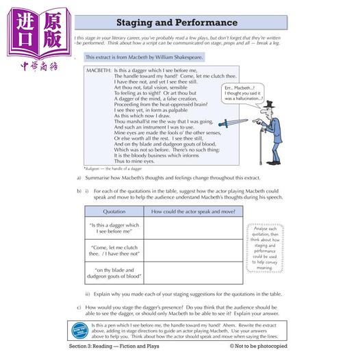 预售 New KS3 English Year 7-9 Targeted Workbook含答案 CGP英语初中练习册3册 商品图4