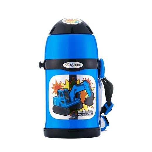 象印（ZO JIRUSHI）进口304不锈钢保温杯 真空双盖保温瓶儿童吸管杯保温瓶水杯 SC-ZT45-AZ 450ml 商品图2