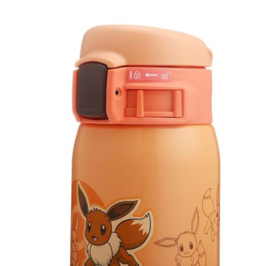 象印保温杯女304不锈钢真空保温保冷进口杯弹盖小清新可爱水杯子儿童保温杯SP24EPK宝可梦 ED伊布 商品图1