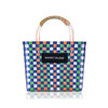 Harris Salome手工编织马赛克拼色菜篮子手提包 商品缩略图6