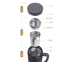 象印（ZO JIRUSHI）保温杯不锈钢泡茶杯真空办公把水茶杯子480ml SE-KAE48 商品缩略图2