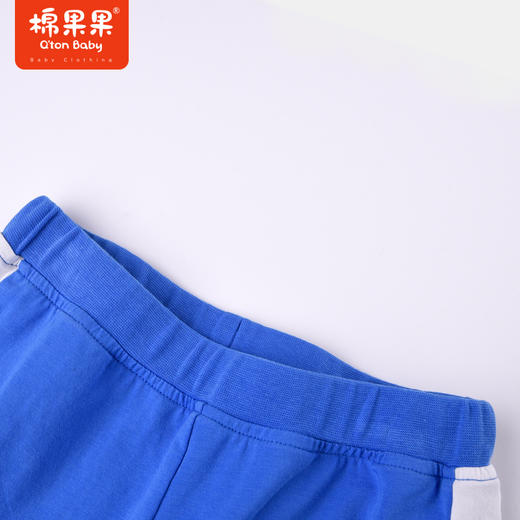 棉果果夏季男童纯棉针织七分裤运动休闲M212201222337 商品图2