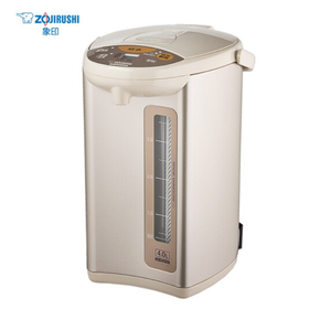 象印（ZO JIRUSHI）电水壶五段控温微电脑可定时 家用办公4L容量 CD-WDH40C-CM(米色)