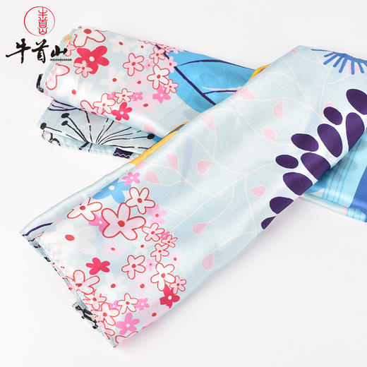 牛首山文创虎凤蝶丝巾100%桑蚕丝方巾春秋礼物送朋友国潮印花丝巾 商品图3