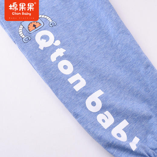 棉果果夏季男童纯棉针织九分裤运动休闲M212200222340 商品图3